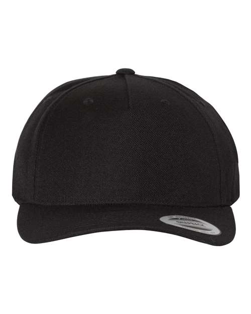YP Classics Premium Five-Panel Curved Bill Snapback Cap thumbnail 2