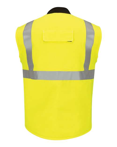Bulwark Men's Hi Vis Insulated Vest with Reflective Trim - CoolTouch®2 thumbnail 3