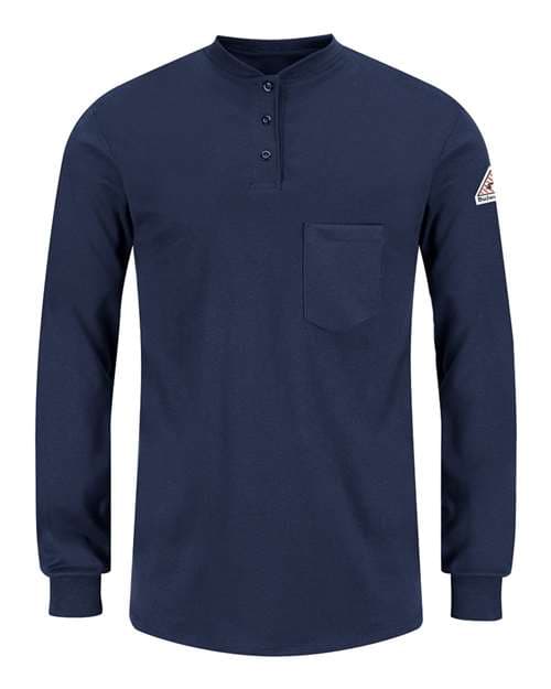 Bulwark Women's Long Sleeve Tagless Henley Shirt thumbnail 2