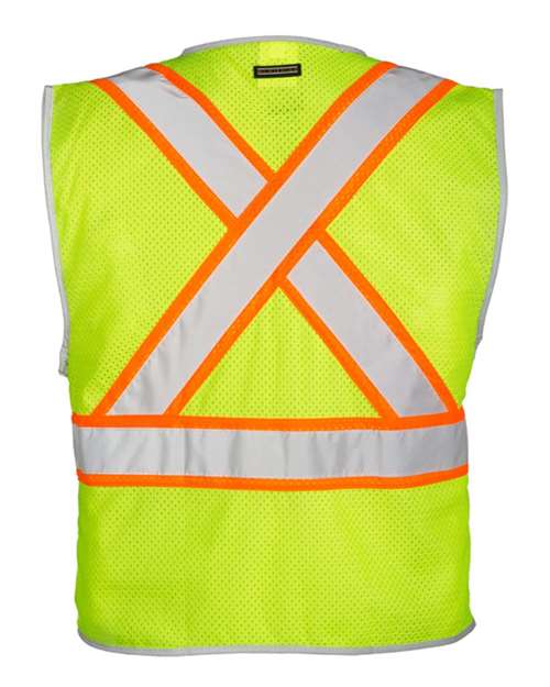 Kishigo Unisex Premium Brilliant Series® X Back Dual Compliant Vest thumbnail 3