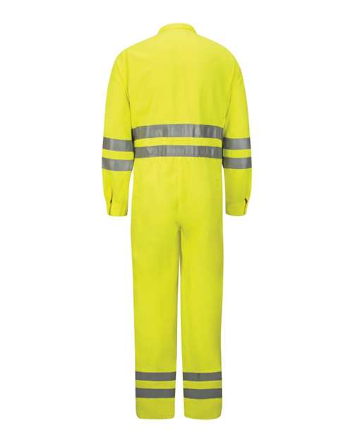Bulwark Men's Hi-Vis Deluxe Coverall with Reflective Trim - CoolTouch® 2 - 7 oz. thumbnail 3