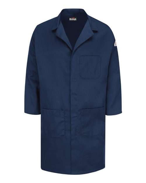 Bulwark Men's Concealed Snap Front Lab Coat - EXCEL FR® ComforTouch® - 6 oz. thumbnail 2