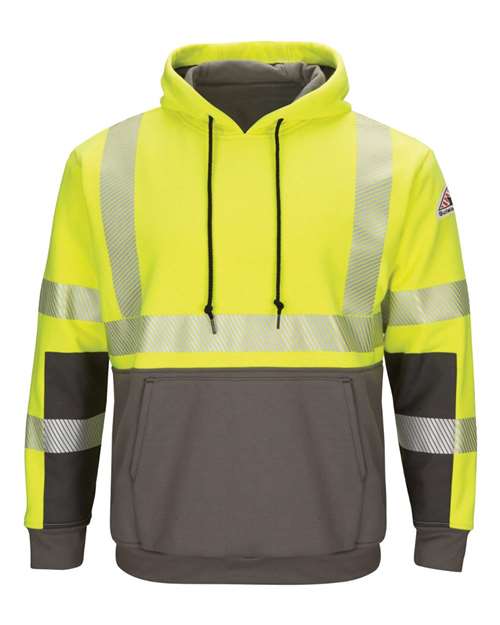 Bulwark Men's Hi-Visibility Color-Blocked Hooded Sweatshirt thumbnail 2