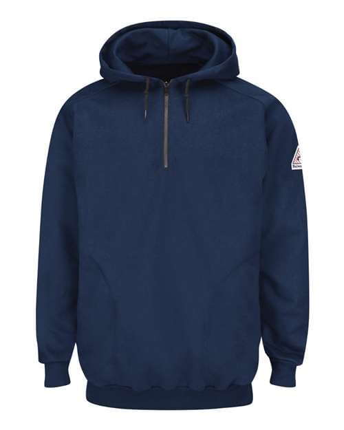 Bulwark Men's Tall Flame Resistant Quarter-Zip Hooded Sweatshirt thumbnail 2