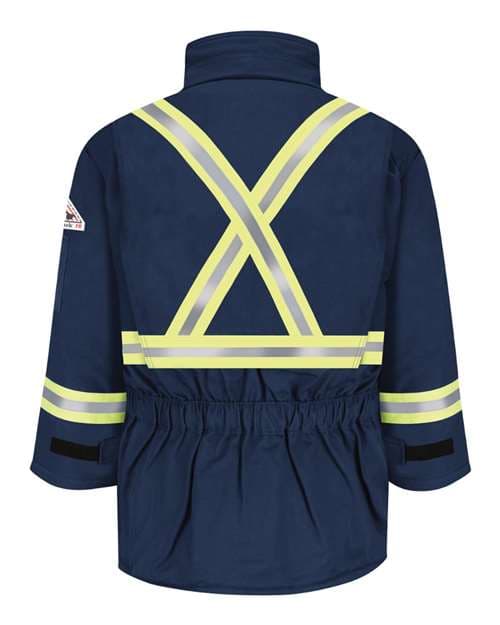 Bulwark Men's Deluxe Parka With Reflective Trim - EXCEL FR® ComforTouch thumbnail 3