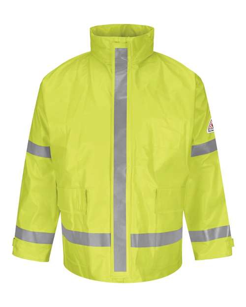 Bulwark Men's Hi-Visibility Flame-Resistant Rain Jacket thumbnail 2