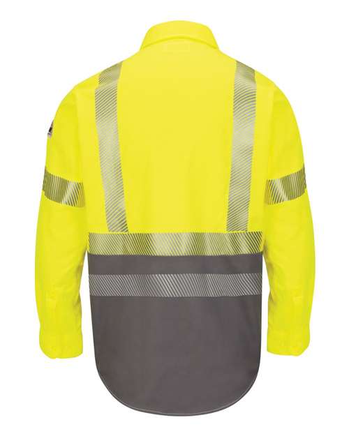 Bulwark Men's Tall Hi-Visibility Color Block Uniform Shirt - EXCEL FR® ComforTouch® - 7 oz. thumbnail 3