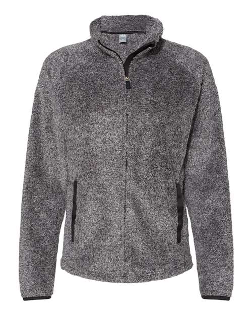 J. America Women's Boundary Shag Frosty Sherpa Full-Zip thumbnail 2