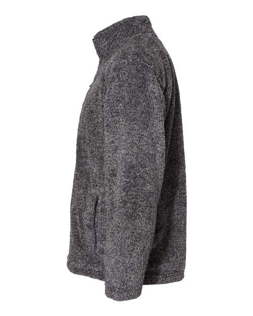 J. America Unisex Boundary Shag Frosty Sherpa Quarter-Zip Pullover thumbnail 4