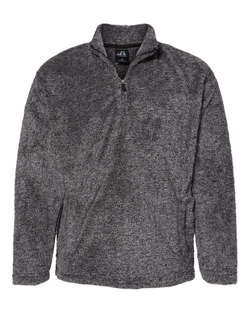 J. America Unisex Boundary Shag Frosty Sherpa Quarter-Zip Pullover thumbnail 2