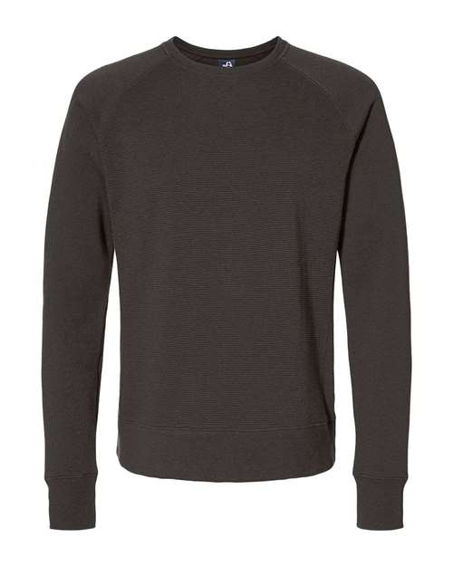J. America Men's Ripple Fleece Raglan Crewneck Sweatshirt thumbnail 3