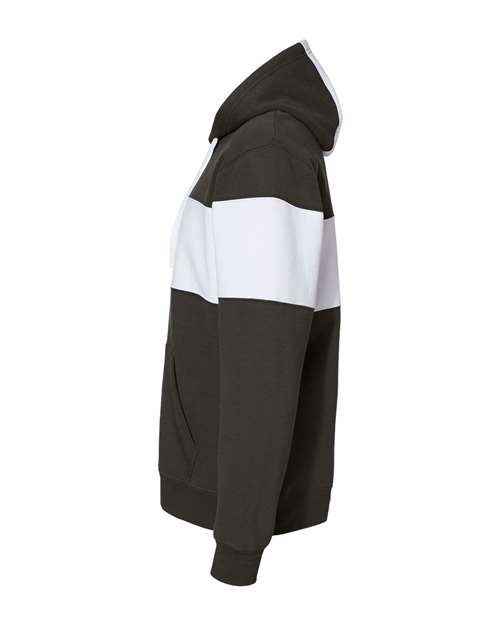 J. America Men's Varsity Fleece Colorblocked Hooded Sweatshirt thumbnail 6