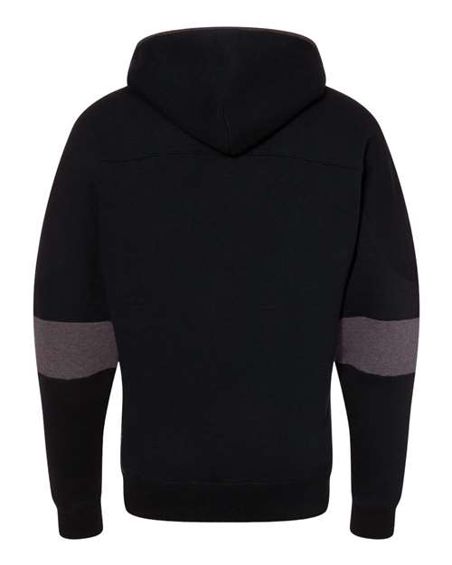 J. America Men's Sport Lace Colorblocked Fleece Hooded Sweatshirt thumbnail 4