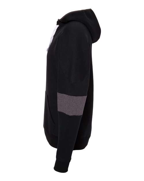 J. America Men's Sport Lace Colorblocked Fleece Hooded Sweatshirt thumbnail 6