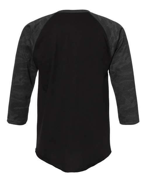 LAT Unisex Baseball Fine Jersey Three-Quarter Sleeve Tee thumbnail 4