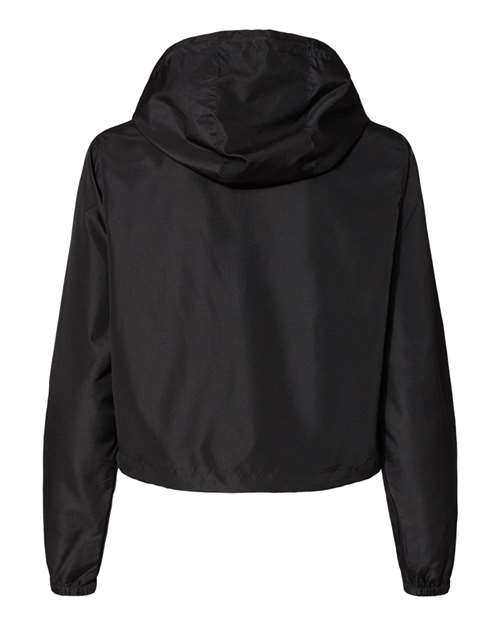 Independent Trading Co. Women's Lightweight Quarter-Zip Pullover Crop Windbreaker thumbnail 4