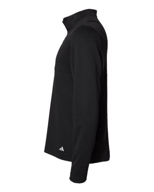 Adidas Men's 3-Stripes Double-Knit Quarter-Zip Pullover thumbnail 6