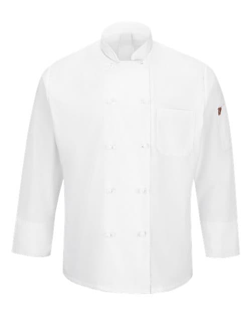 Chef Designs Mimix™ Ten Knot Button Chef Coat with OilBlok thumbnail 2