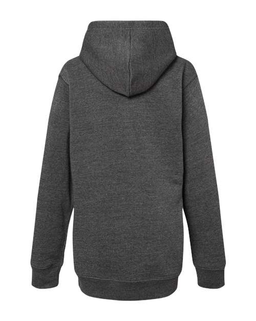 J. America Youth Triblend Fleece Hooded Sweatshirt thumbnail 4