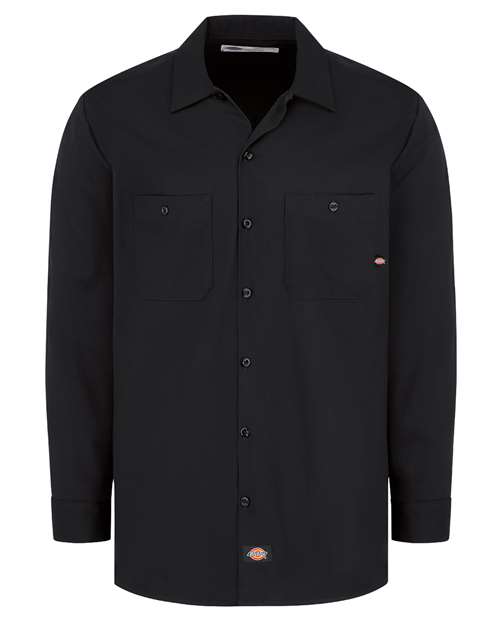 Dickies Men's Industrial Cotton Long Sleeve Work Shirt thumbnail 2