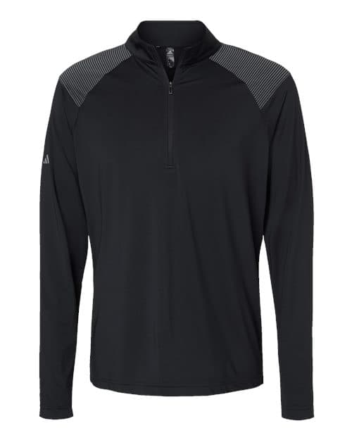Adidas Men's Ultimate365 Lightweight Shoulder Stripe Quarter-Zip Pullover thumbnail 3