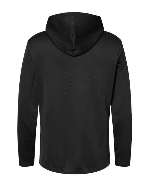 Adidas Men's Textured Mixed Media Midweight Hooded Sweatshirt thumbnail 4
