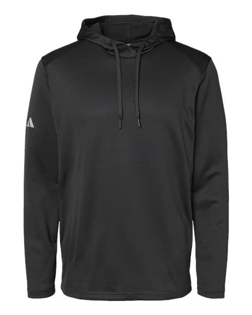 Adidas Men's Textured Mixed Media Midweight Hooded Sweatshirt thumbnail 3