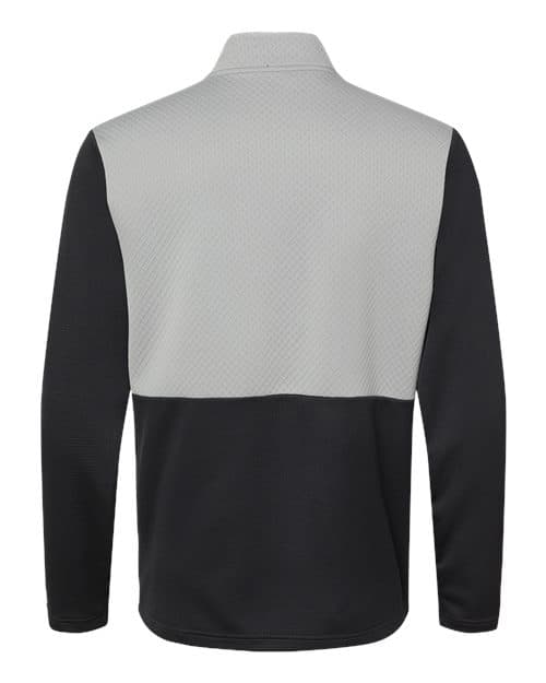 Adidas Men's Textured Mixed Media Quarter-Zip Pullover thumbnail 4