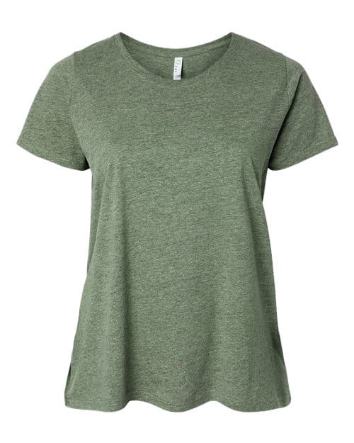 LAT Women's Curvy Collection Fine Jersey Tee thumbnail 2