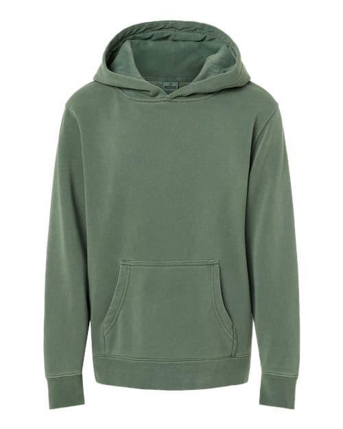 Independent Trading Co. Youth Midweight Pigment-Dyed Hooded Sweatshirt thumbnail 3