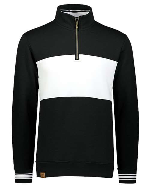 Holloway Men's All-American Fleece Colorblocked Quarter-Zip Sweatshirt thumbnail 2