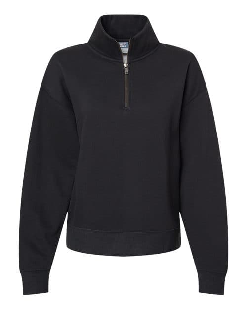 MV Sport Women's Sueded Fleece Quarter-Zip Sweatshirt thumbnail 3