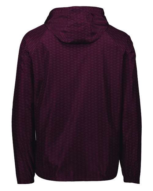 Holloway Men's Range Hooded Packable Quarter-Zip Jacket thumbnail 3