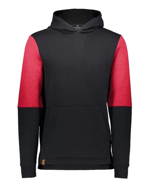 Holloway Youth All-American Team Fleece Colorblocked Hooded Sweatshirt thumbnail 2