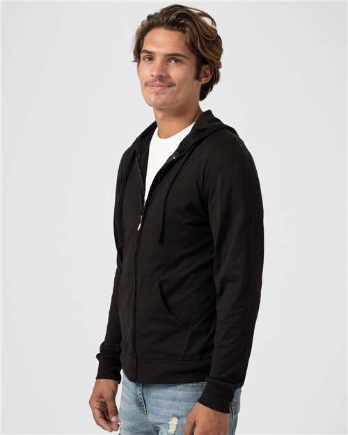 Tultex Unisex Beach Full-Zip Hooded Long Sleeve T-Shirt thumbnail 6
