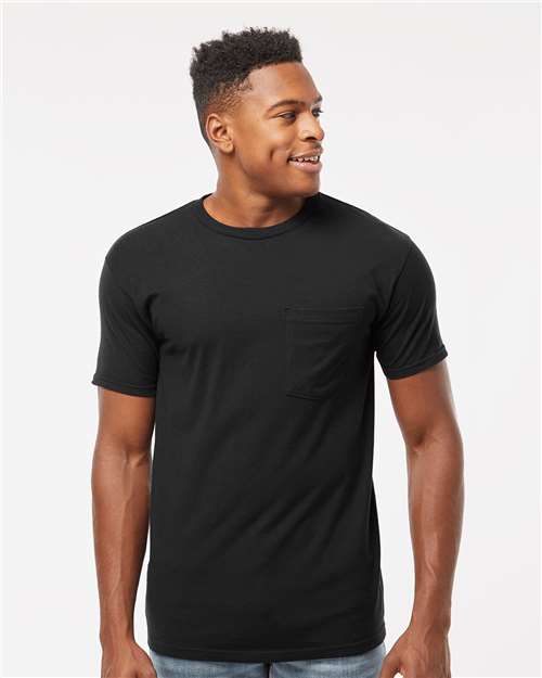 Tultex Unisex Heavyweight Jersey Pocket T-Shirt thumbnail 2