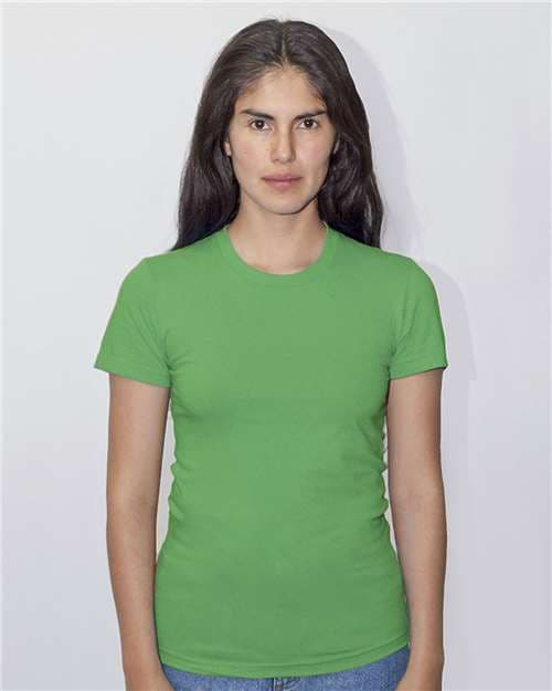 Los Angeles Apparel Women's USA-Made Fine Jersey T-Shirt thumbnail 2