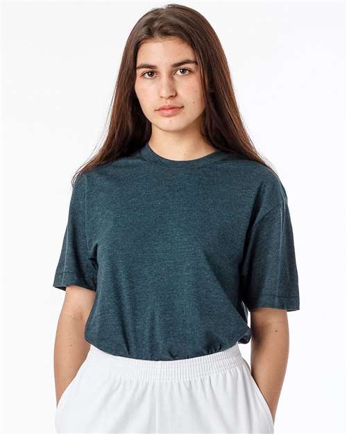 Los Angeles Apparel Unisex USA-Made 50/50 Poly/Cotton T-Shirt thumbnail 2