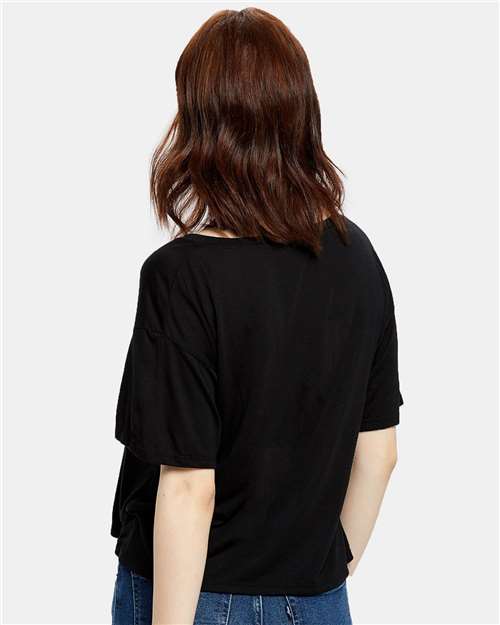 US Blanks Women's Boxy Open Neck Tee thumbnail 3