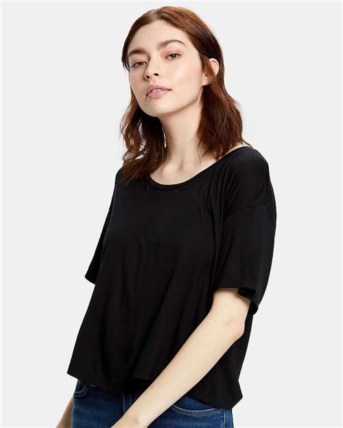 US Blanks Women's Boxy Open Neck Tee thumbnail 2