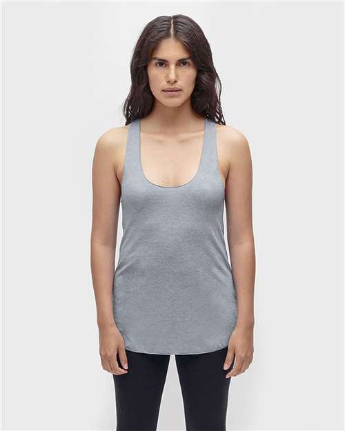 Los Angeles Apparel Women's USA-Made Triblend Racerback Tank Top thumbnail 2