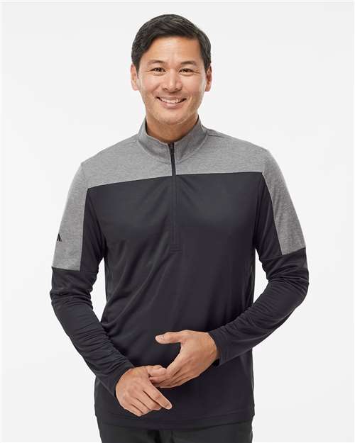 Adidas Men's Ultimate365 Lightweight Colorblocked Quarter-Zip Pullover thumbnail 2