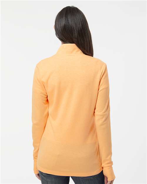 Adidas Women's 3-Stripes Quarter-Zip Sweater Pullover thumbnail 5