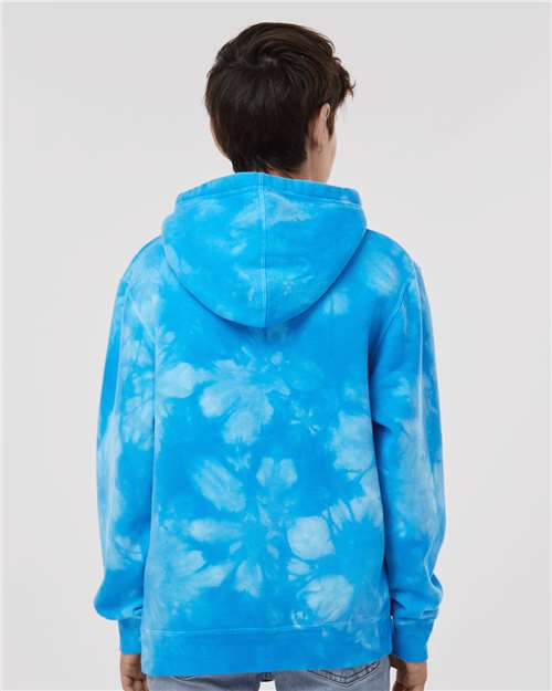 Independent Trading Co. Youth Midweight Tie-Dyed Hooded Sweatshirt thumbnail 5