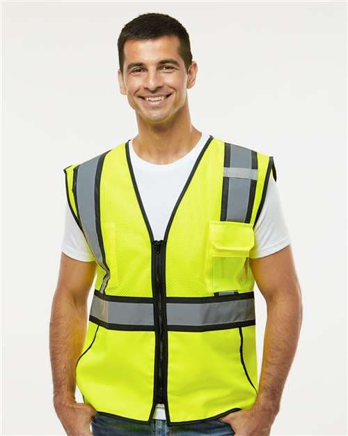 Kishigo Unisex Standard Contrast Vest thumbnail 2