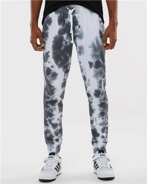 J. America Unisex Tie-Dyed Fleece Joggers thumbnail 2
