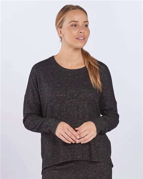 Boxercraft Women's Cuddle Fleece Boxy Crewneck Pullover thumbnail 2