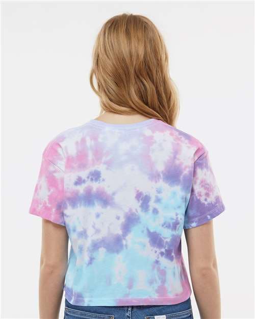 Colortone Women's Tie-Dyed Crop T-Shirt thumbnail 5