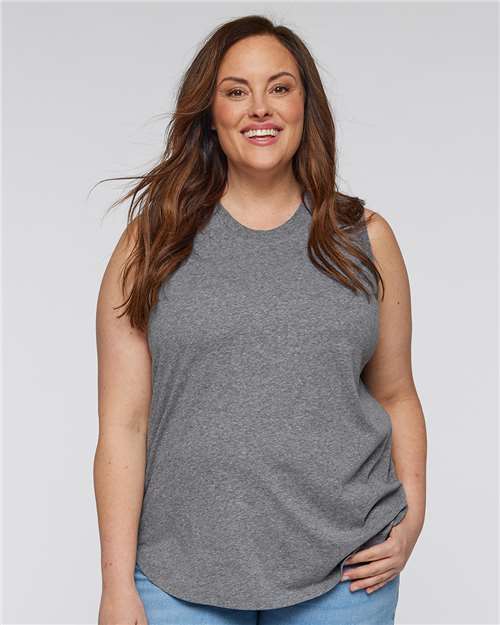 LAT Women's Curvy Relaxed Fine Jersey Tank thumbnail 2
