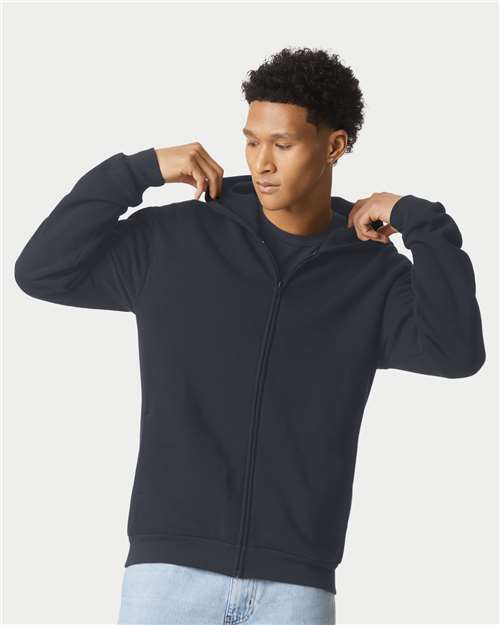 American Apparel Unisex ReFlex Fleece Full-Zip Hoodie Sweatshirt thumbnail 2